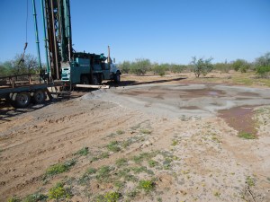 A 600 foot water well with the lower 300 feet drilled through granite.
